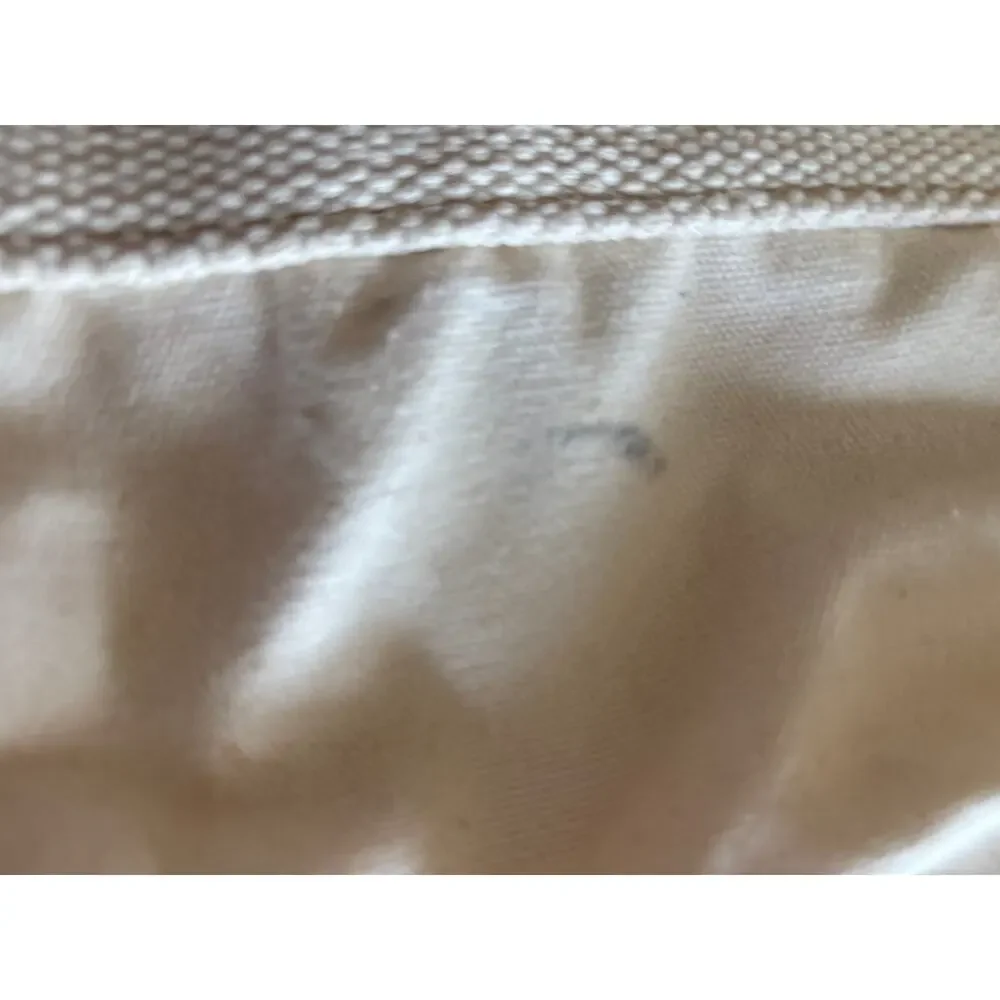 Personalized Canvas Tote Bag Cream Leather Trim Zip Top Monogram Smith